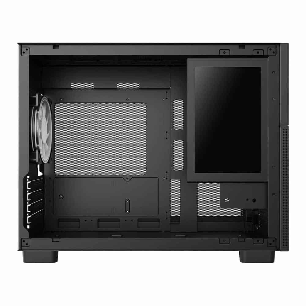 (image for) CiT Jupiter Black MicroATX PC Case with 8-Inch LCD Screen